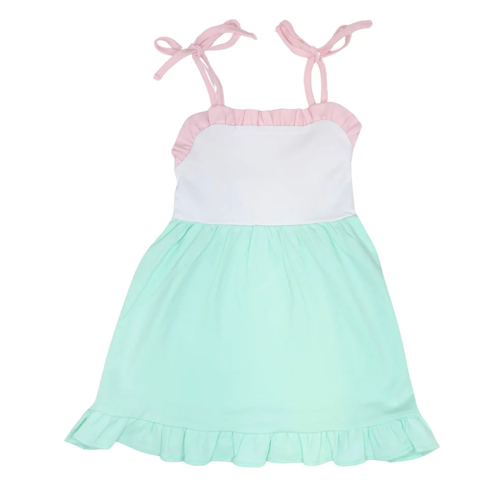 Girls Shoulder Tie Sundress