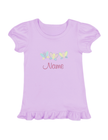 Butterfly Trio Ruffle Tee