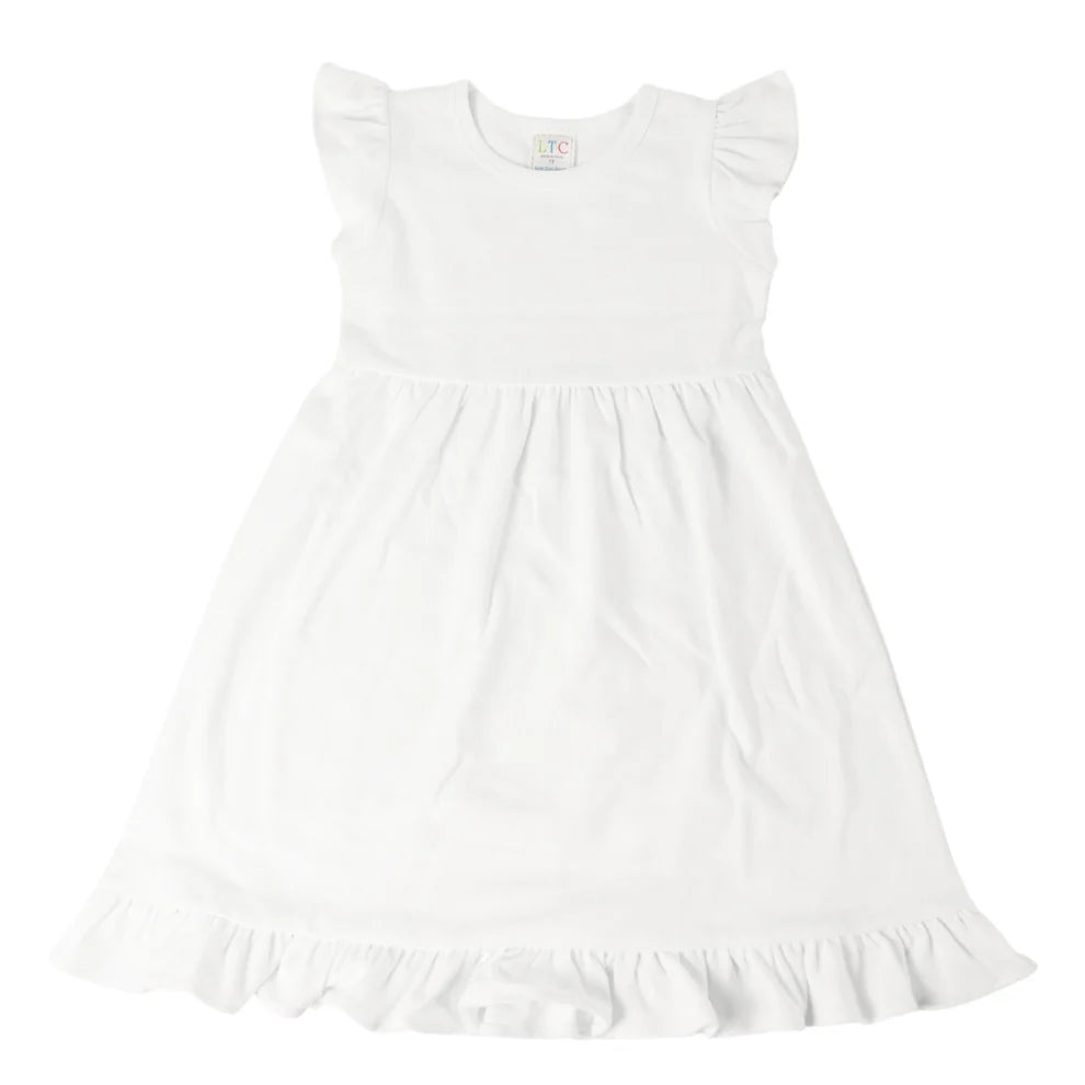 Girls Flutter Sleeve Dress