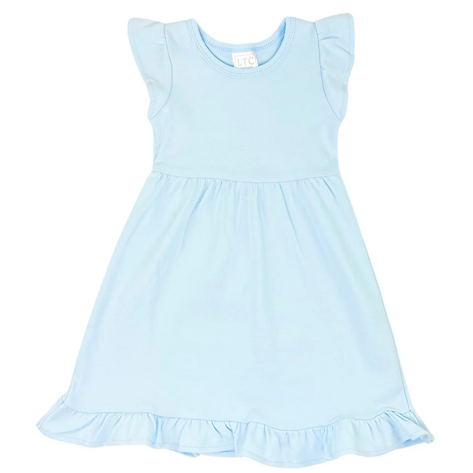 Girls Flutter Sleeve Dress