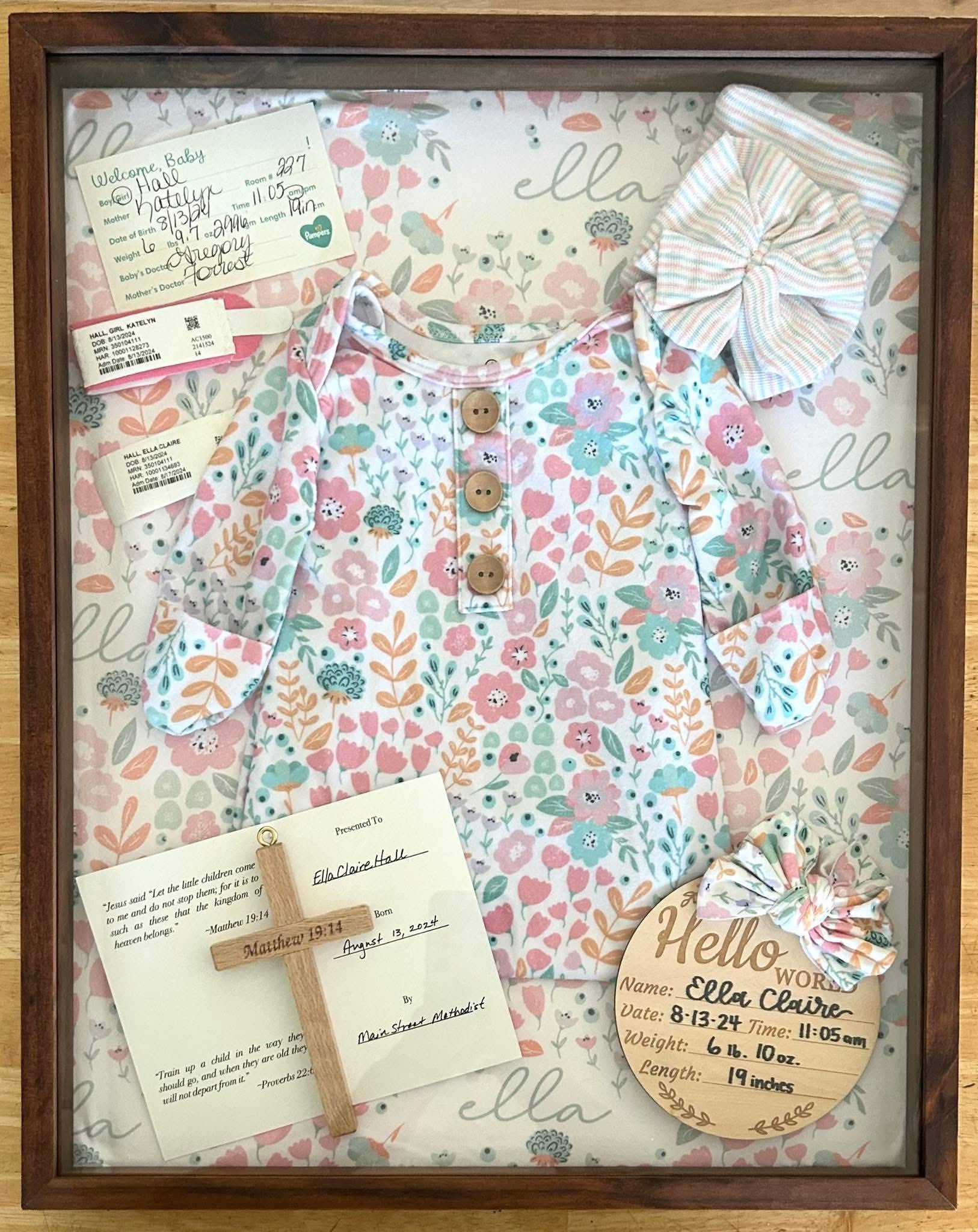 Baby Keepsake Shadow Box