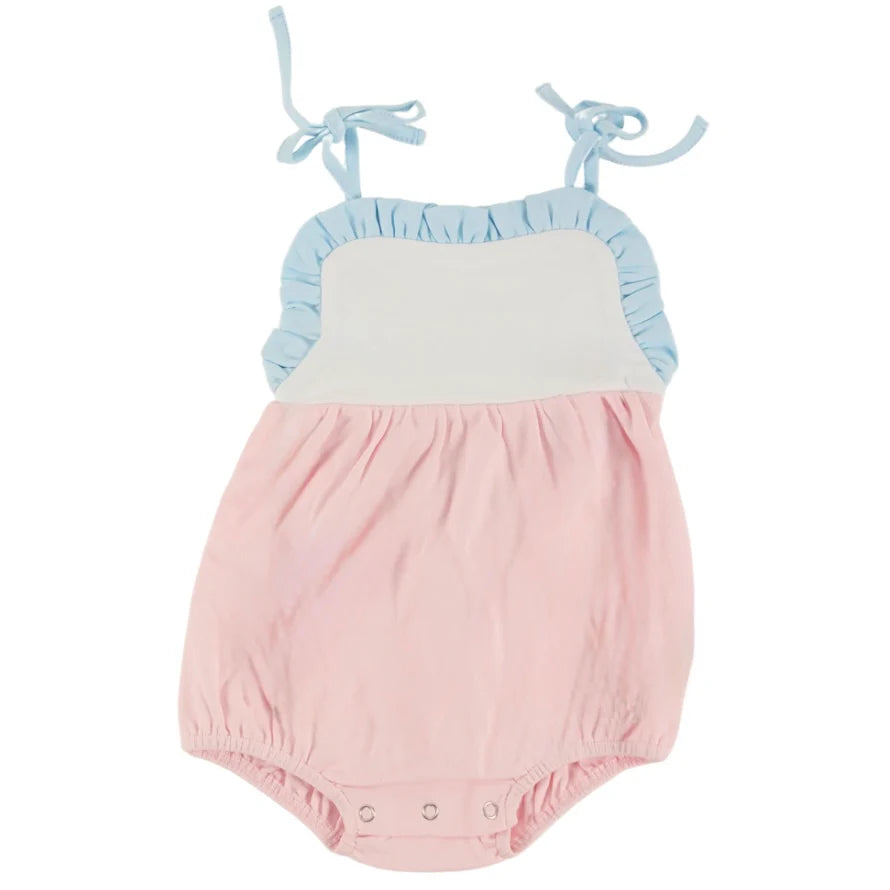 Girls Shoulder Tie Sunsuit