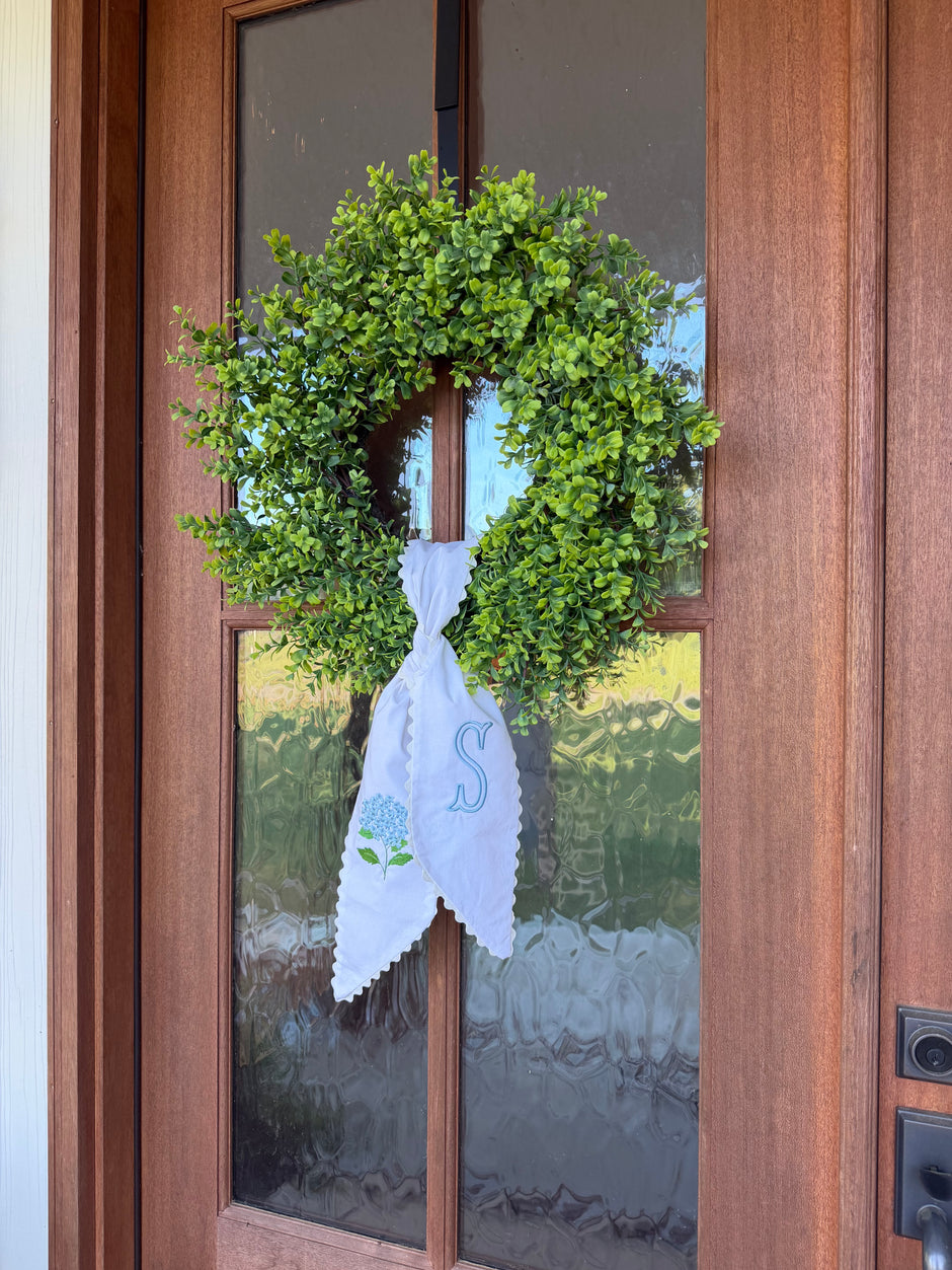 Hydrangea Wreath Sash