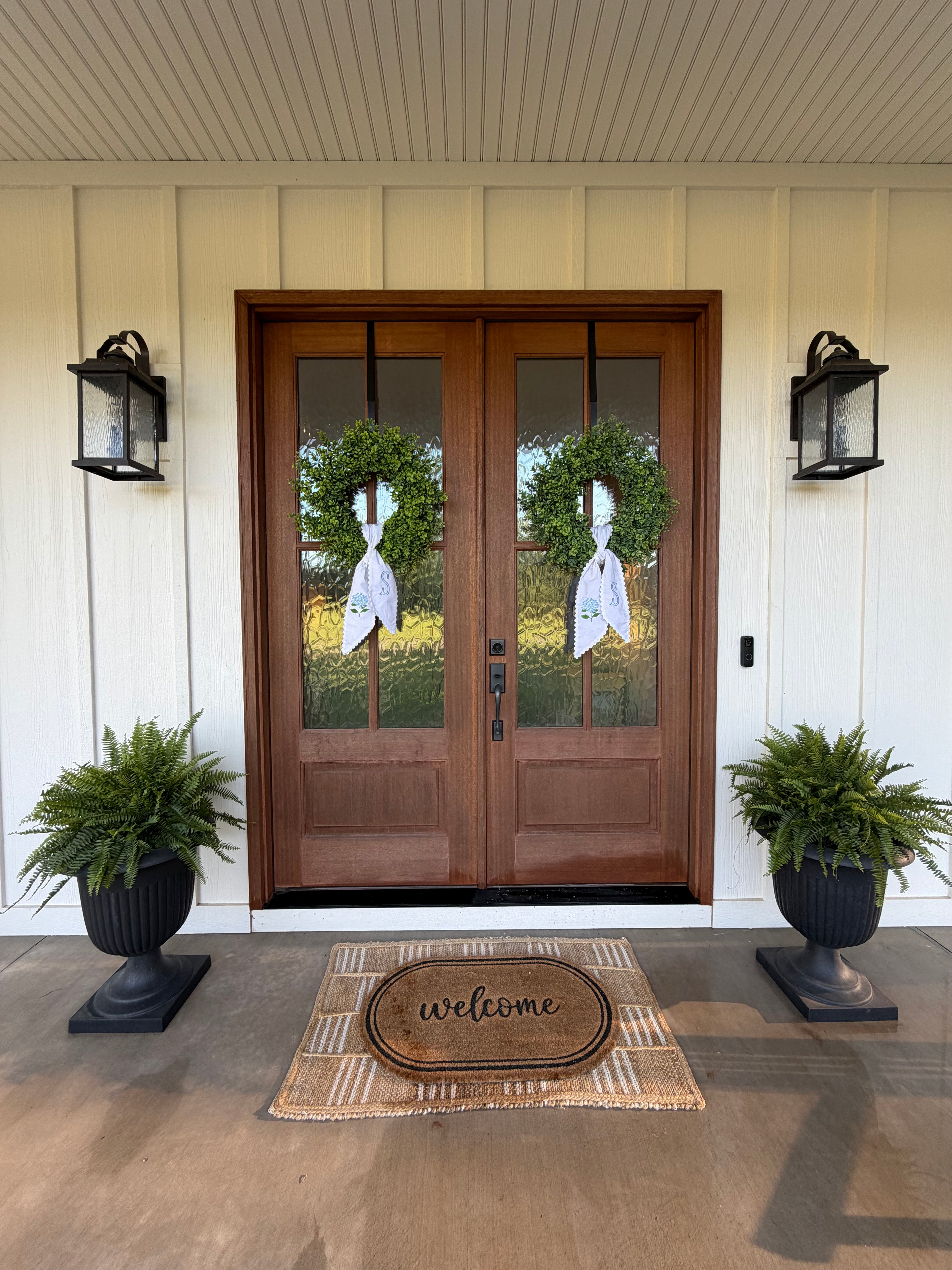 Hydrangea Wreath Sash