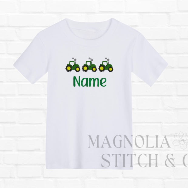 Three Little Tractors - Toddler Boy Tee
