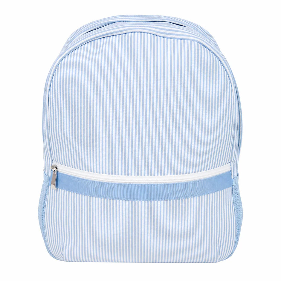 Children's Personalized Seersucker Bookbag