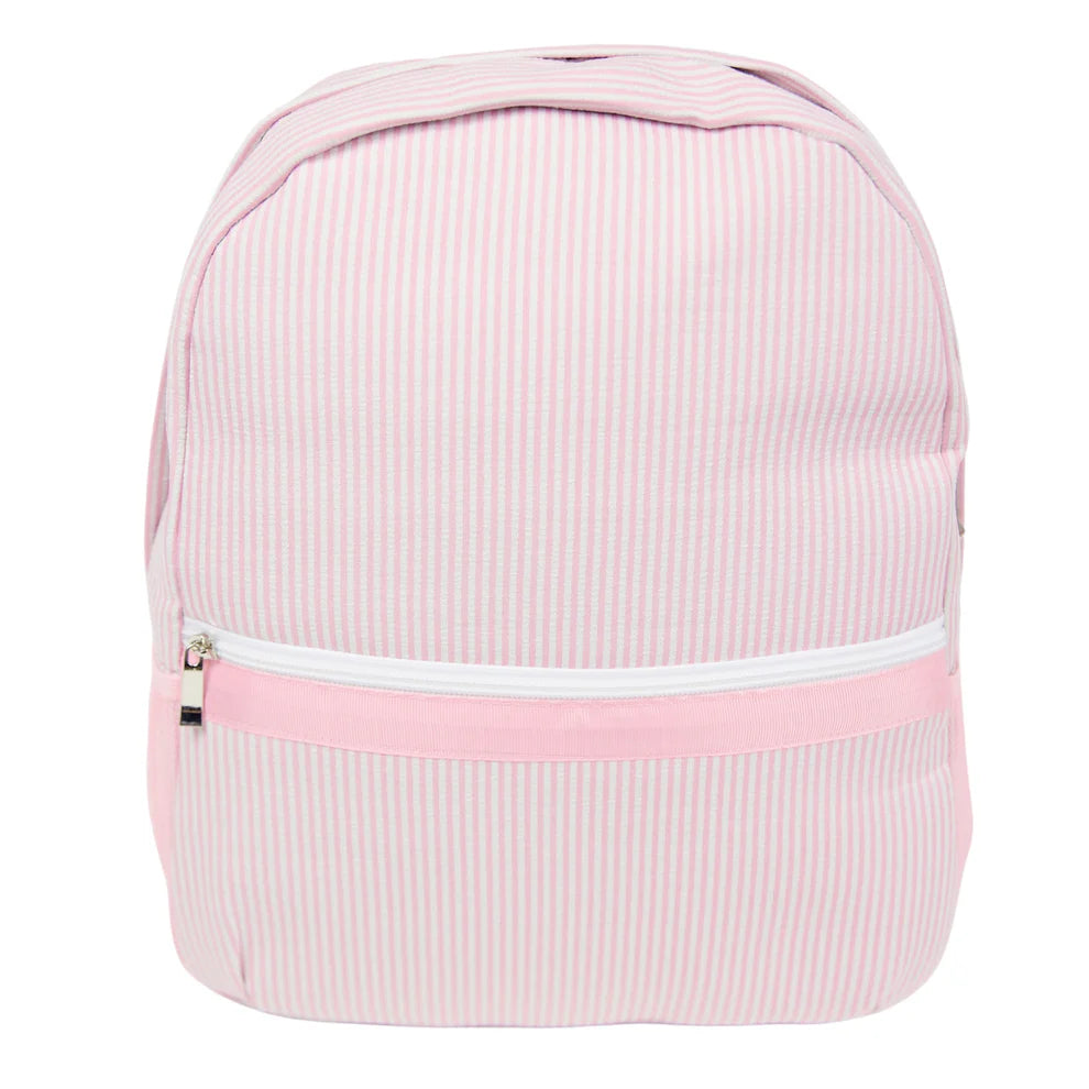 Children's Personalized Seersucker Bookbag