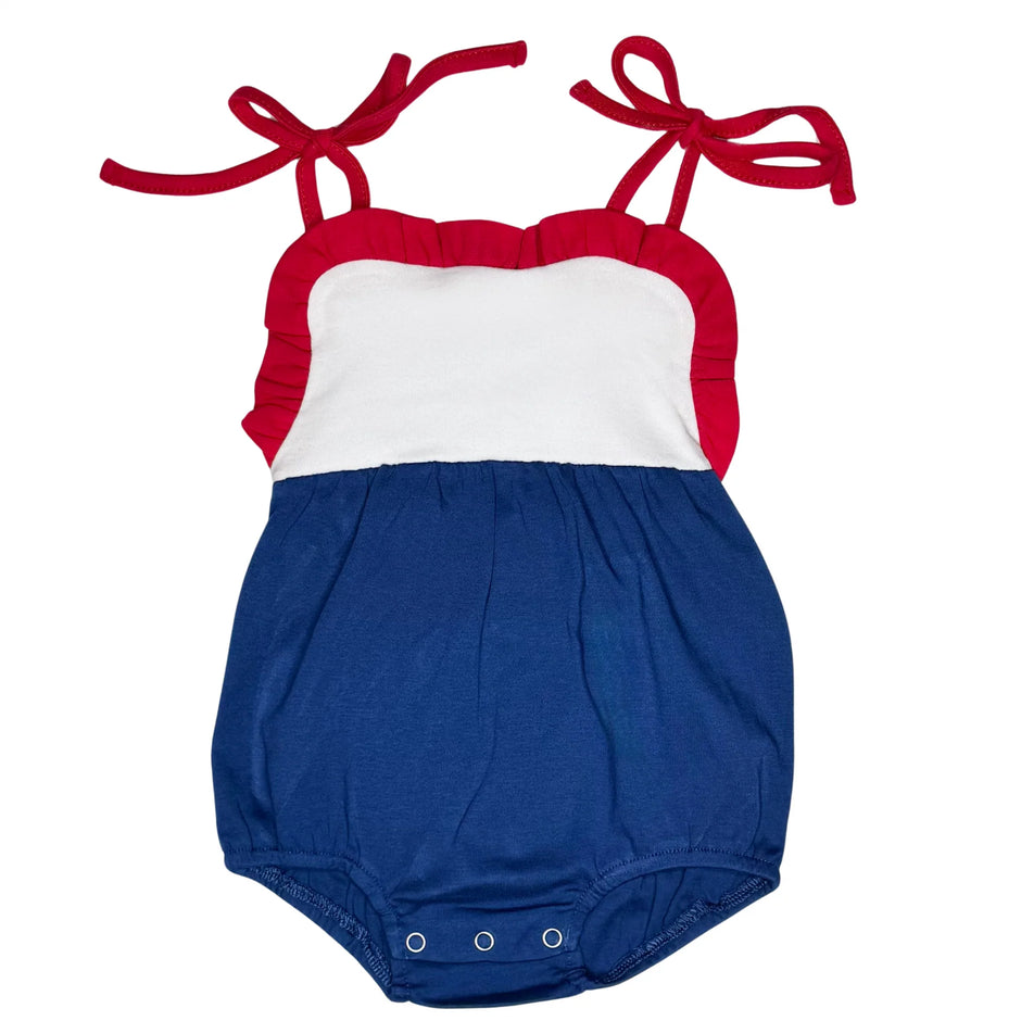 Girls Shoulder Tie Sunsuit
