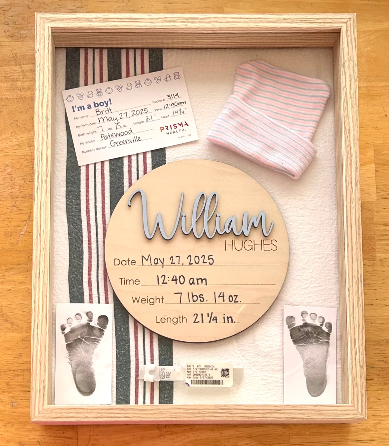 Baby Keepsake Shadow Box