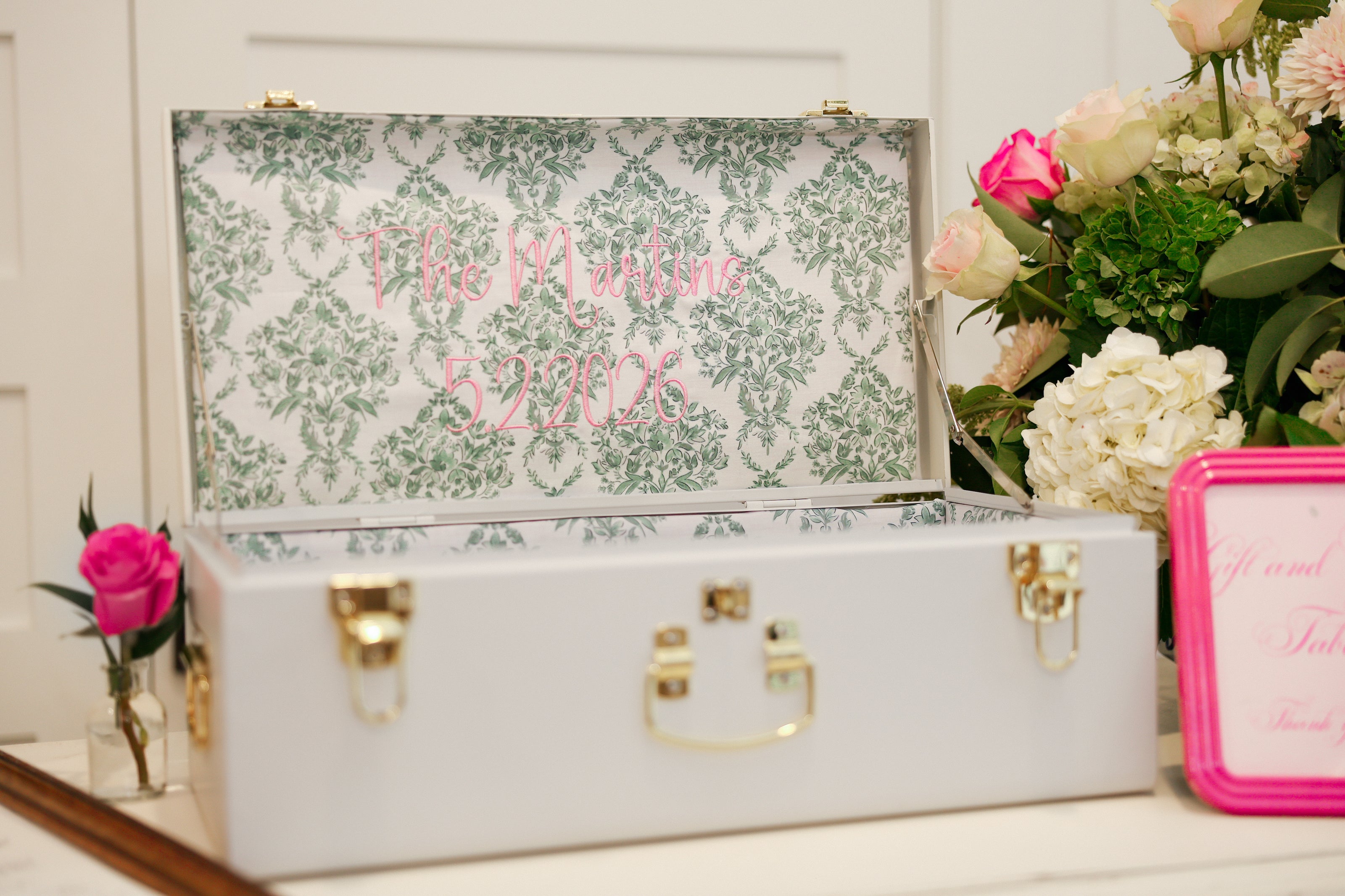 Personalized Bridal Keepsake Trunk