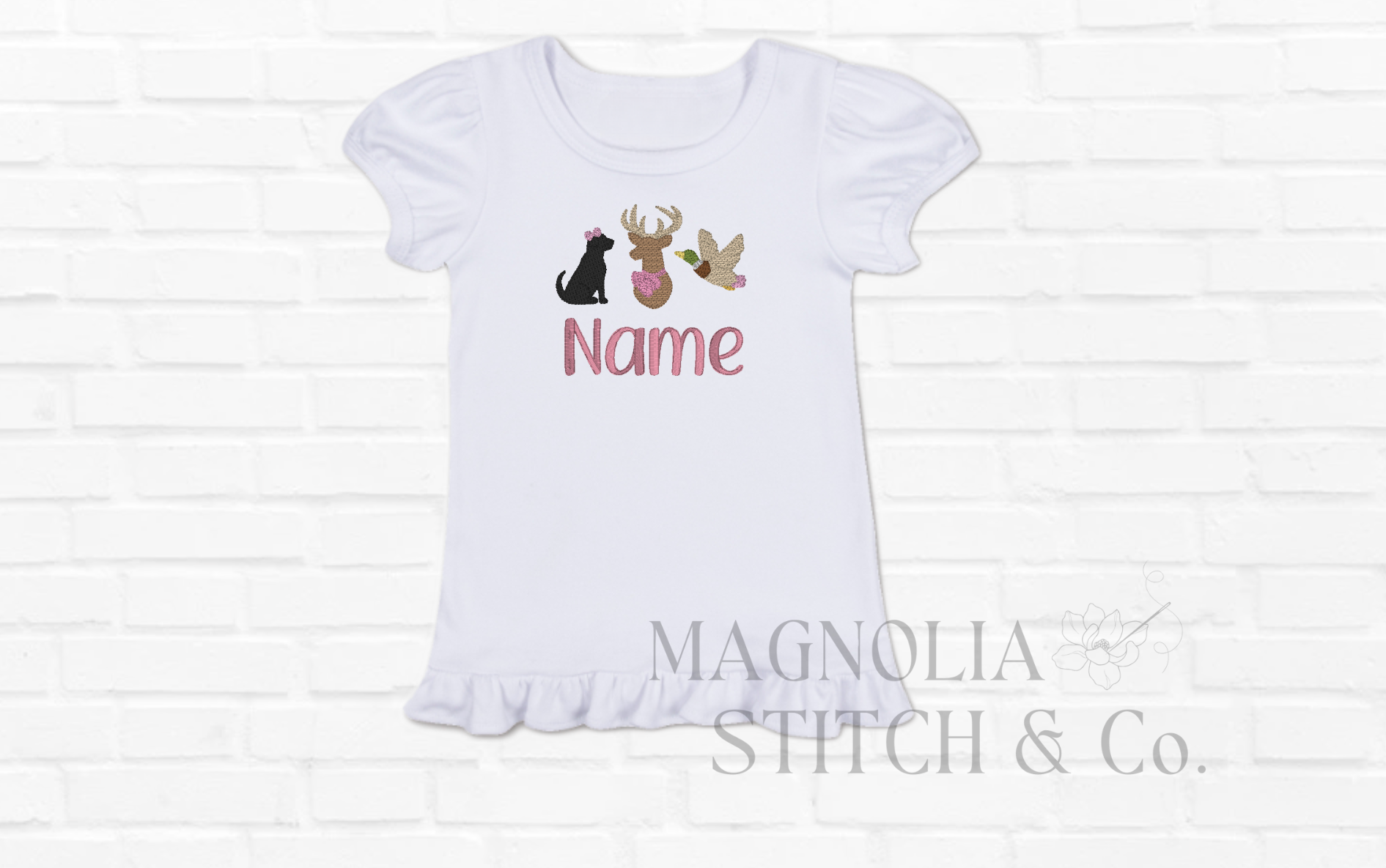 Girly Girl Outdoors - Toddler Ruffle Tee