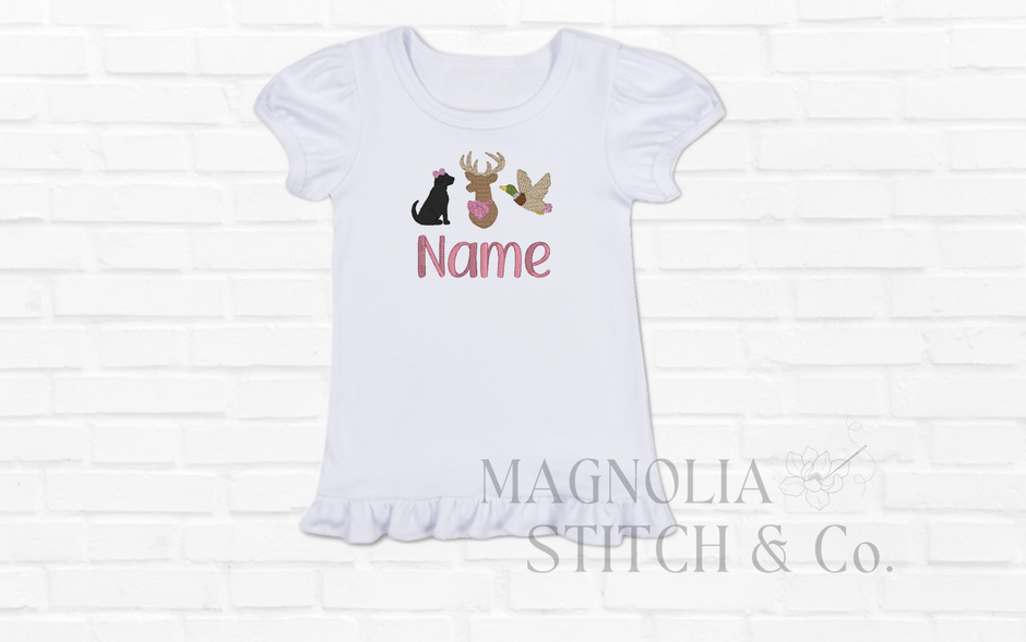 Girly Girl Outdoors - Toddler Ruffle Tee