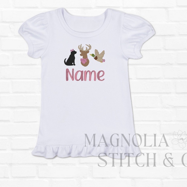 Girly Girl Outdoors - Toddler Ruffle Tee