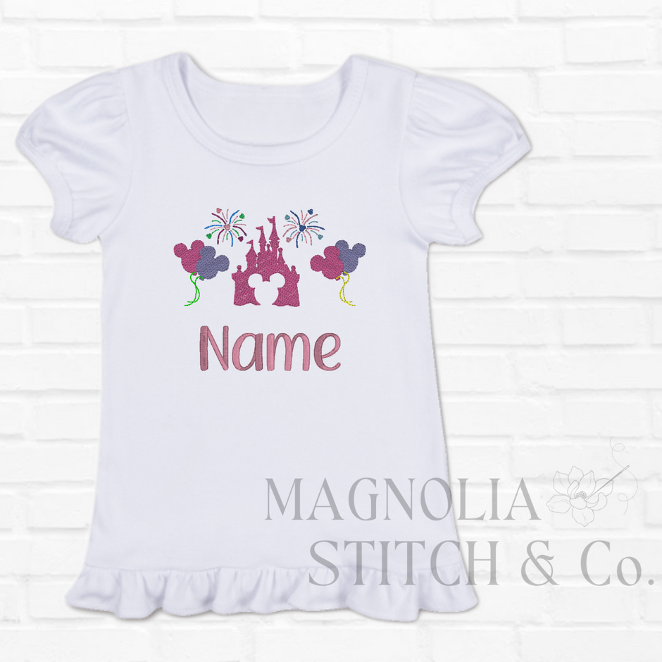 Happily Ever Castle - Toddler Girl Ruffle Tee