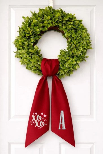 XOXO - Valentine's Day Wreath Sash