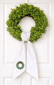 Holiday Wreath - Christmas Wreath Sash