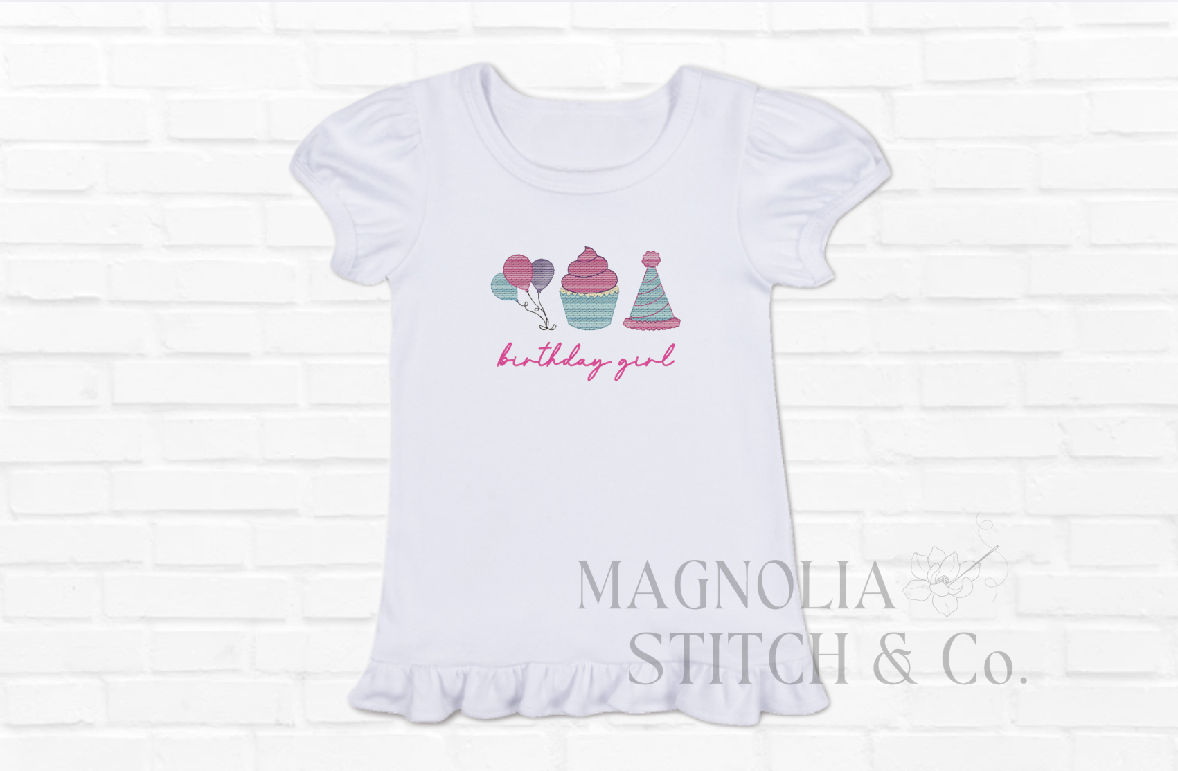 Birthday Girl - Celebration Toddler Ruffle Tee