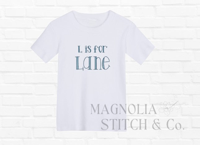 "M is For Me" - Personalized Toddler Tee