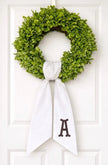 Monogram Only Wreath Sash