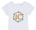 Monogram Bunny Carrot Frame Onesie