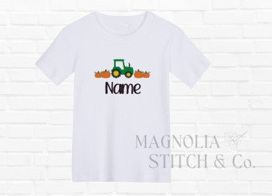 Little Tractor Pumpkin Patch - Toddler Boy Shirt