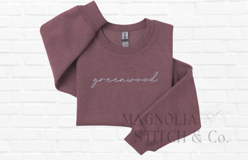 Hometown Script Sweatshirt