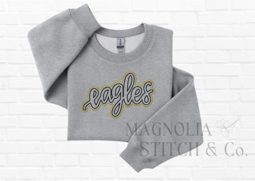 Outlined Eagles Spirit Sweatshirt