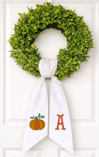 Pumpkin Wreath Sash