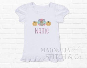 Thankful Little Lady - Toddler Ruffle Tee