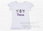 Sassy and Spooky - Toddler Ruffle Tee