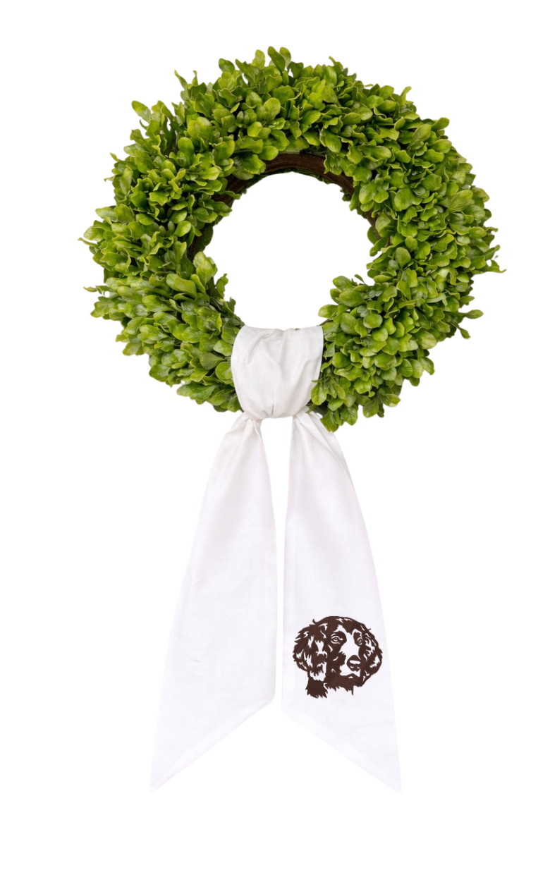 Dog Lovers Wreath Sash