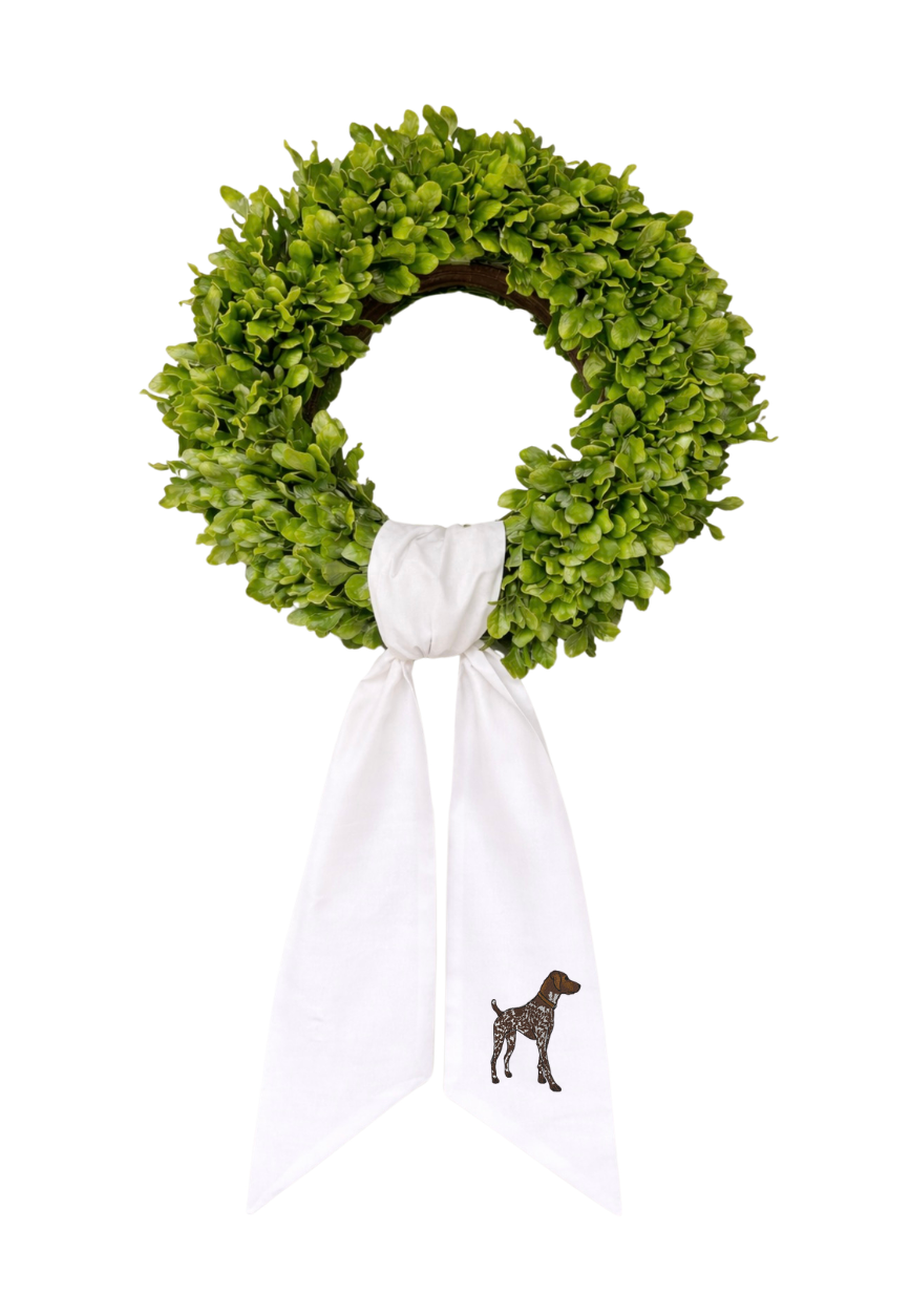Dog Lovers Wreath Sash